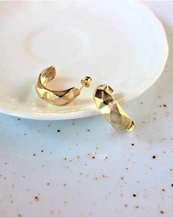 Kolczyki pozłacane "Origami", Ker Jewellery
