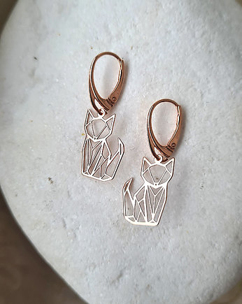 Kolczyki LISKI/ KOTY- srebro, złoto, różowe złoto, ISSI Jewelry