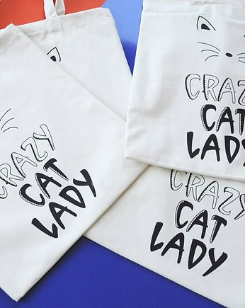 Crazy cat lady, torba zakupowa, Sowia Aleja