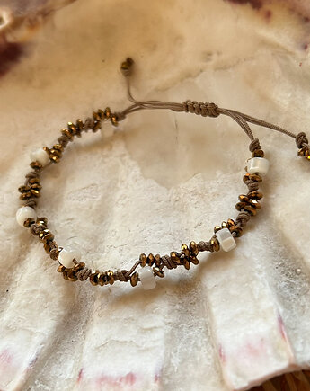 Golden - bransoletka z hematytów i Masy perłowej, Ili arte biju