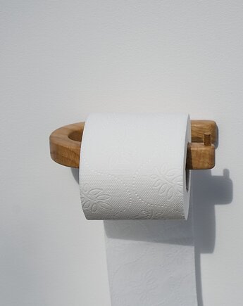 Drewniany uchwyt na papier toaletowy, POZYTYWNIE W DREWNIE
