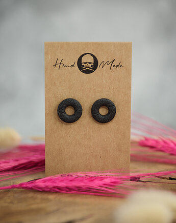 Kolczyki Donuts - czarne, LaCzapaKabra.biju