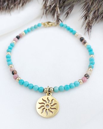 Bransoletka Little Luck turkus rodonit, Gleeme Jewellery