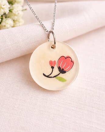 "Tulipan" - Wisiorek, Naszyjnik, Zawieszka, Projekt320