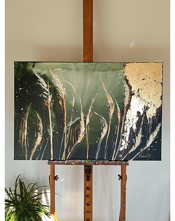 Obraz ręcznie malowany na płótnie 60x90 cm - Głębia, Kasia Kulicka