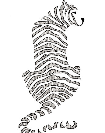 65. TYGRYS - rysunek, plakat., kama4you