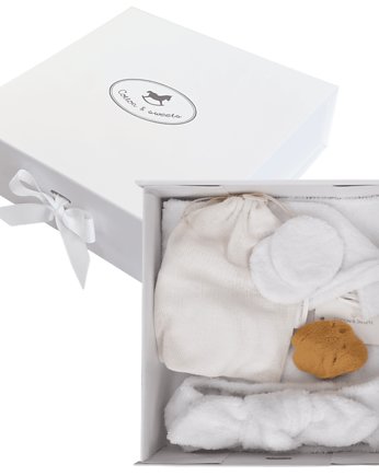 Box prezentowy pielęgnacyjny Pin-up Care Biały, Cotton & Sweets