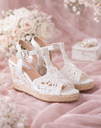 Buty ślubne Boho - Espadryle - wysokość 10 CM, AnemoneDream