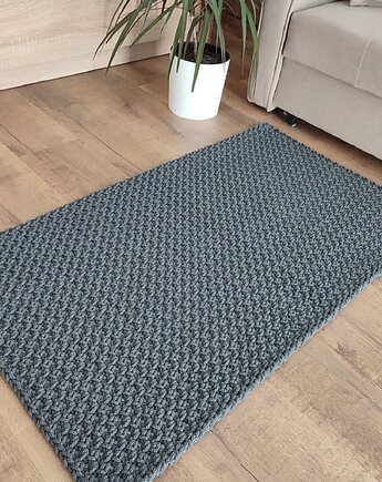 Dywan prostokątny szydełkowy ze sznurka 90cmx130cm, MISZ MASZ Dorota Tyszko