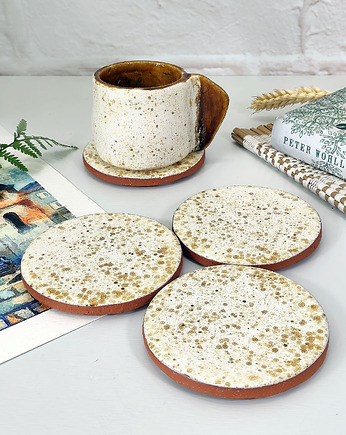 Ceramiczne podstawki na stół w stylu rustykalnym, 10FingersArt