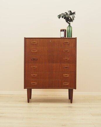 Komoda tekowa z szufladami, duński design lat 60., Przetwory design