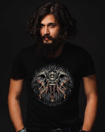 Koszulka organiczna z nadrukiem Samurai elephant, ART ORGANIC