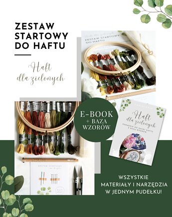 Zestaw startowy do haftu tamborek muliny do haftowania dla początkujących, PAPI studio