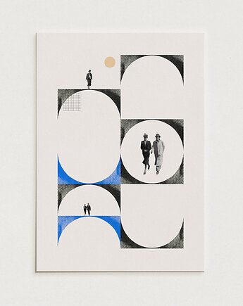 Mosty/ Oryginalna grafika / poster print, Alina Rybacka