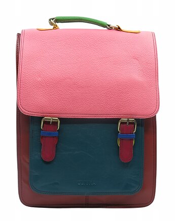 Plecak skórzany damski torebka 2w1 elegancki pojemny mieści A4 OLIVKA, Olivka Warsaw