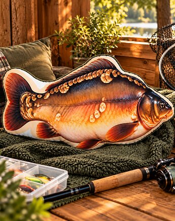 Poduszka ryba karp przytulanka karp maskotka karp pluszowy karp, Uszyciuch