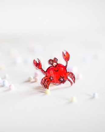 Przypinka krab Tulipan, Pintura