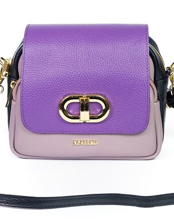 Torebka skórzana na ramię - crossbody - 3 kolory  (7165), BOSCCOLO