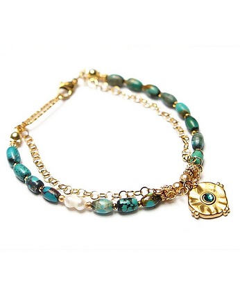 Turkus vol. 17 - bransoletka -  Szlachetna kolekcja, KiKa pracownia