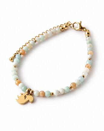 WIEWIÓRA bransoletka z kamieni - amazonit, Greenmoon Handmade