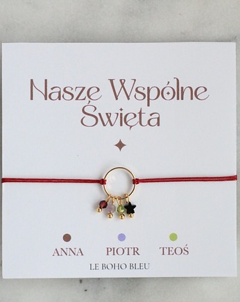Nasze Wspólne Święta - Bransoletka z kamieniami miesiąca, Le Boho Bleu
