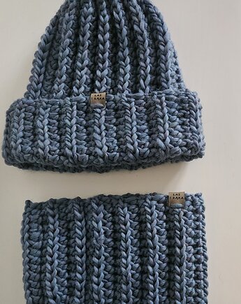 Niebieski Komplet wełniany, Las i Łąka