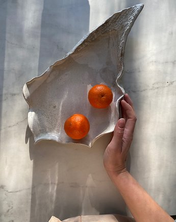 Ceramiczna Giga Ostryga Patera na Owoce Rzeźba Babie Lato, Maison Fragile