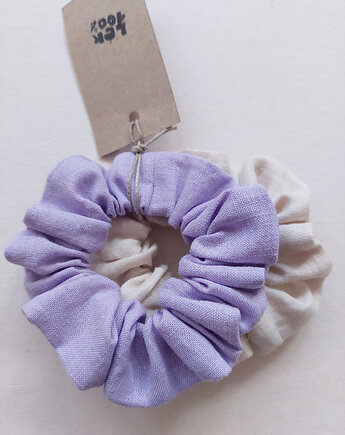 100% len, 2 gumki do włosów, madebyjokpa