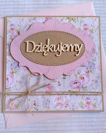DZIĘKUJEMY :: kartka handmade :: PODZIĘKOWANIE, kaktusia