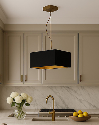 Geometryczna lampa wisząca do kuchni SANGRIA GOLD, LYSNE