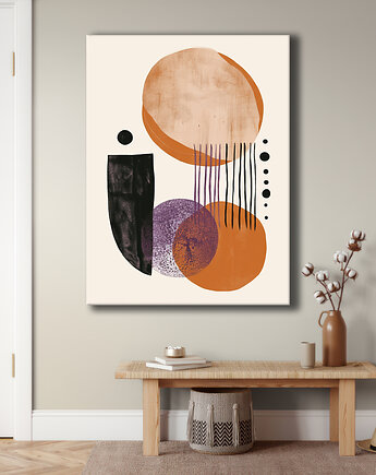 Geometria natury - Obraz na płótnie - Druk Blejtrama, Minimalizm, Loft #70, Black Sapphire Art