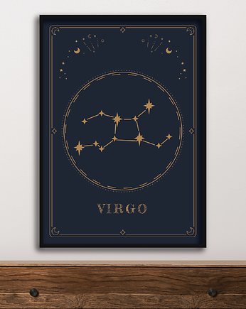 Plakat Panna/Virgo Znaki Zodiaku Gwiazdozbiór, Abstraktoria