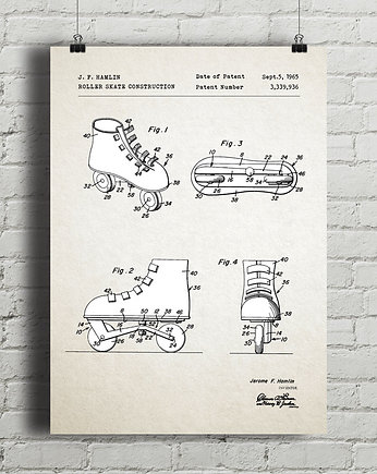 Plakat Rolki - patent, minimalmill