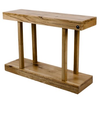Konsola Dębowa Loft Drewno Lite 100  cm  SKD-227, EMRA WOOD DESIGN