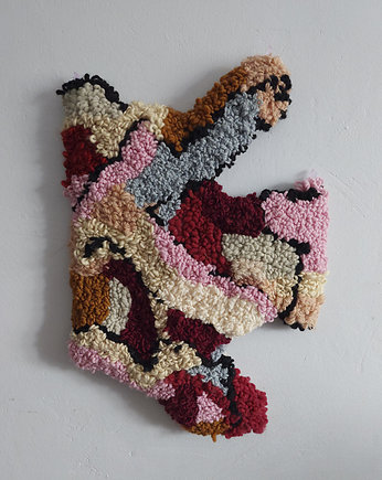 Kilim punch needle Vertical, ZeStrychu Handmade
