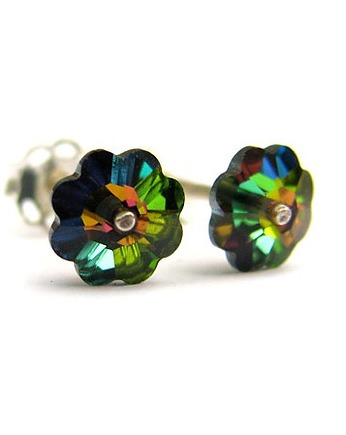Kolczyki Swarovski- Kalejdoskop w miniaturze, Marisella