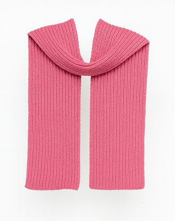 PUCHACZ - szalik wełna merino, bawełna czesana różowy, KOPYTO