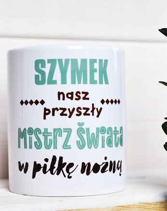 Kubek dla piłkarza z imieniem, personalizowany, Sowia Aleja