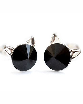 Koty! kolczyki - kryształy Swarovski-Mama Gi (większe), Marisella