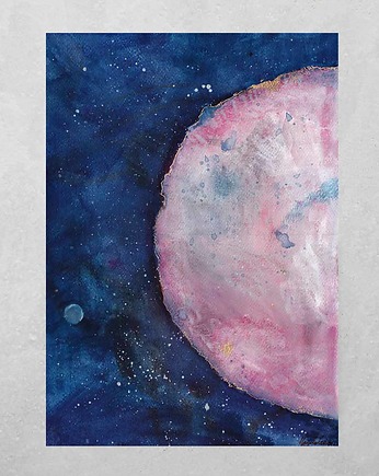 SuperMoon  Red Monn  - print, My Moment