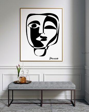 PLAKAT  dekoracyjny Picasso, abstrakcja, black dot studio