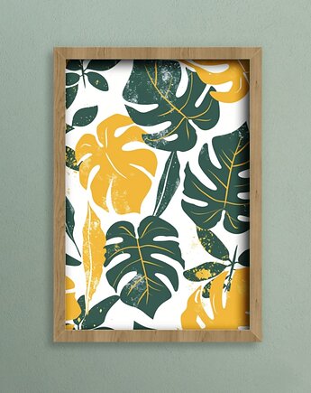 Plakat - Tropical leaves, Harry Monkey