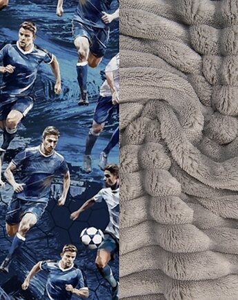 WYJĄTKOWY koc _ narzuta _ piłkarska _ football _ 155x200 cm, MOJAMAJA