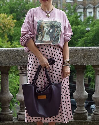 Skórzana torebka shopper - Sara, beautifulthings