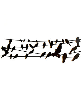 Birds on a Wire wieszak ścienny z metalu, OKAZJE - Prezent na Parapetówkę