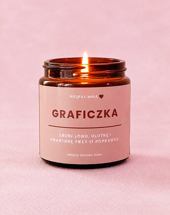 Świeczka sojowa GRAFICZKA, SOy
