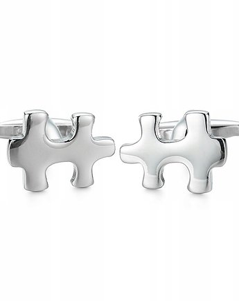 PUZZLE SPINKI DO MANKIETÓW KOSZULI prezent, AKADEMIA STYLU