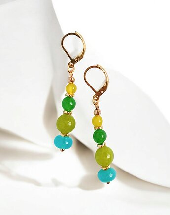 Kolczyki SUMMER collection : 6cm : zieleń, kaktusia