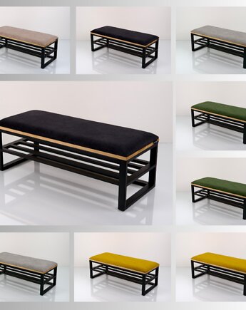 Ławka Tapicerowana Industrialna Kolory Rozmiary LGM-526, EMRA WOOD DESIGN