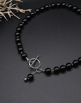 Choker z czarnego turmalinu - Nowoczesny talizman, Unique
